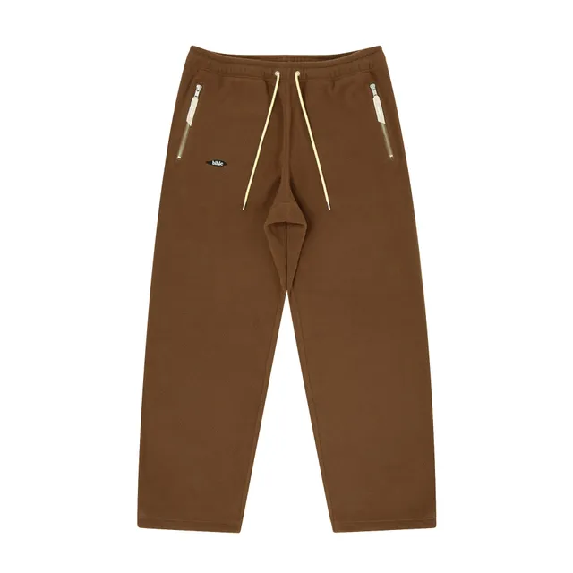 ballaholic-pants-ball-panel-logo-fleecehose-braun-mit-stick image 1