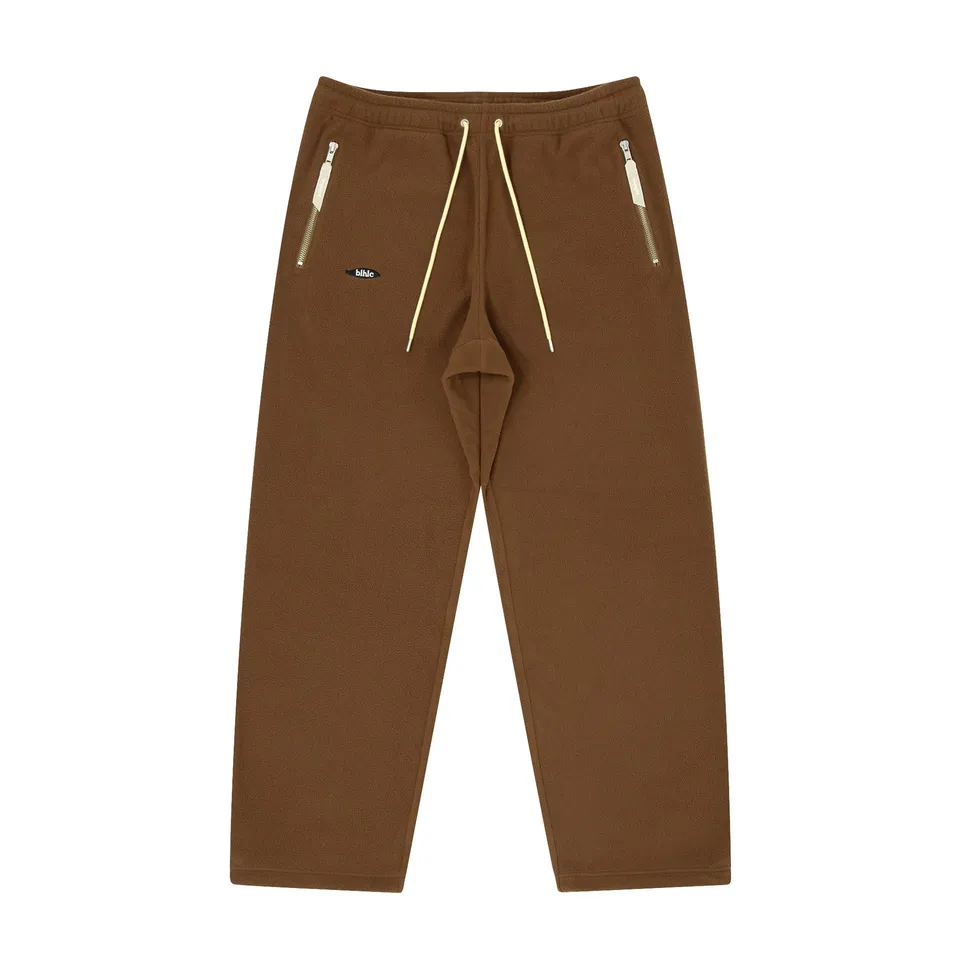 ballaholic-pants-ball-panel-logo-fleecehose-braun-mit-stick image 1