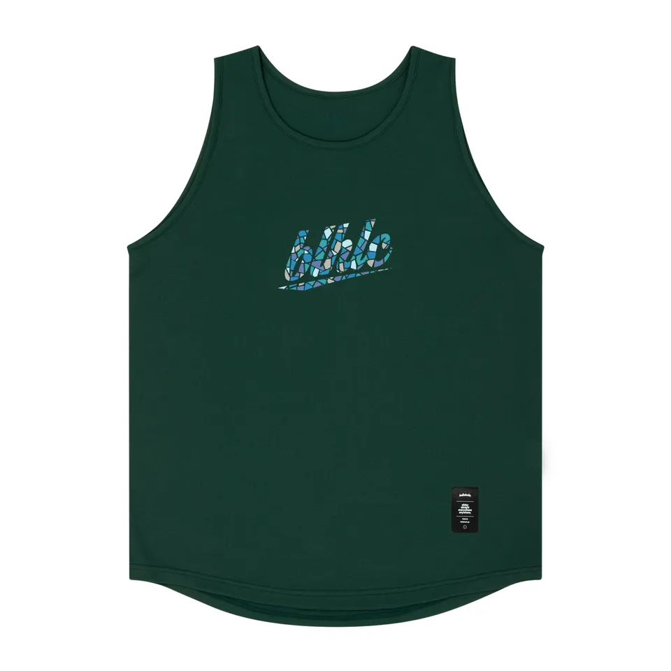 ballaholic-blhlc-tank-top-tr-gershirt-dark-green-mosaic image 1