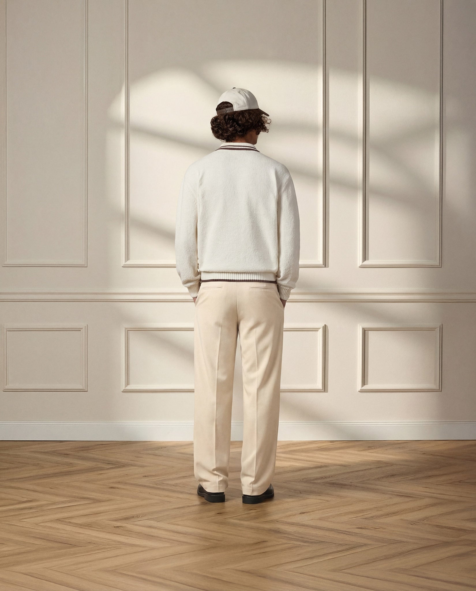 eightyfive-regular-tailored-pants-stoffhose-beige-straight-fit image 4