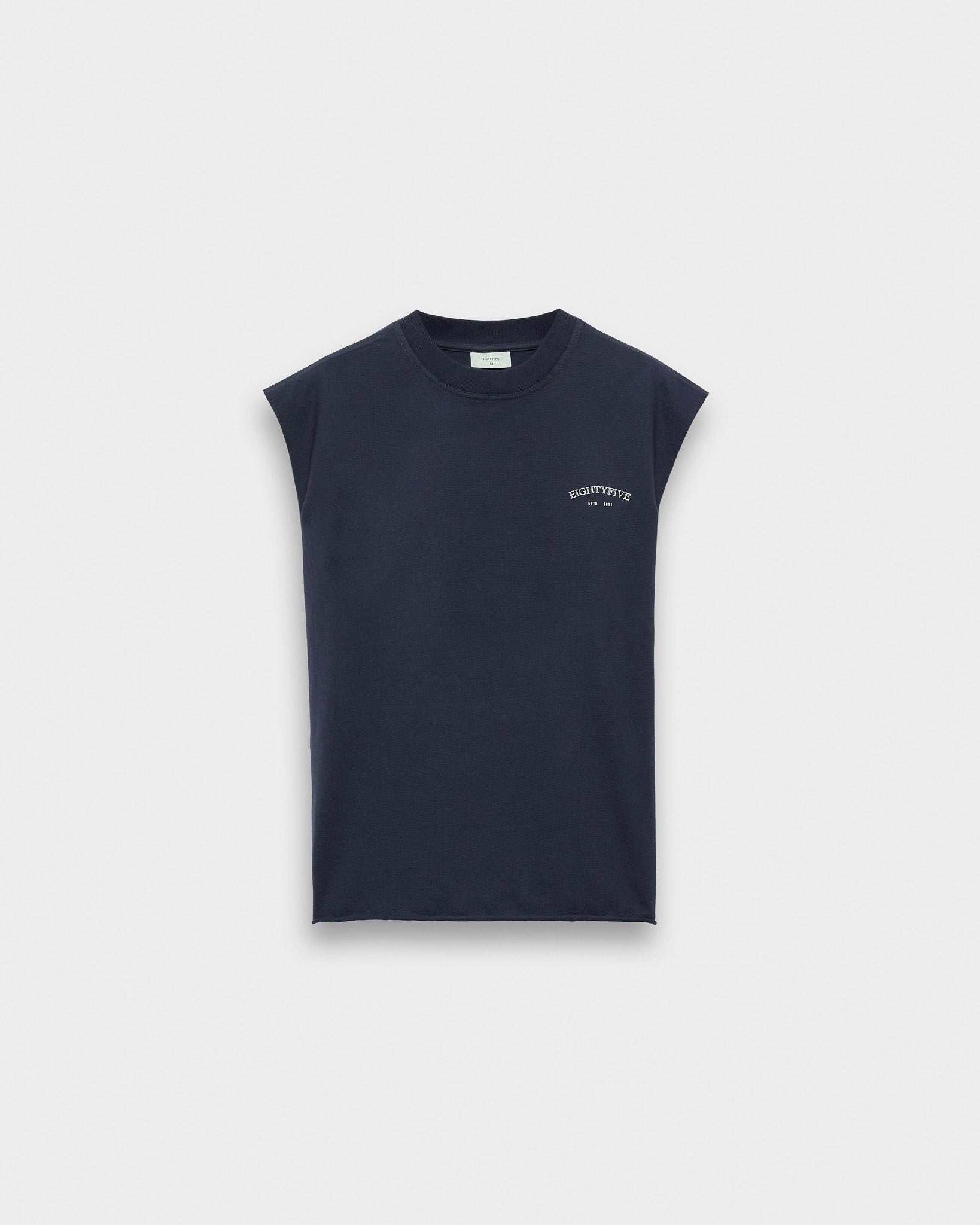 eightyfive-tops-loose-tanktop-navy-oversized-baumwolle image 2