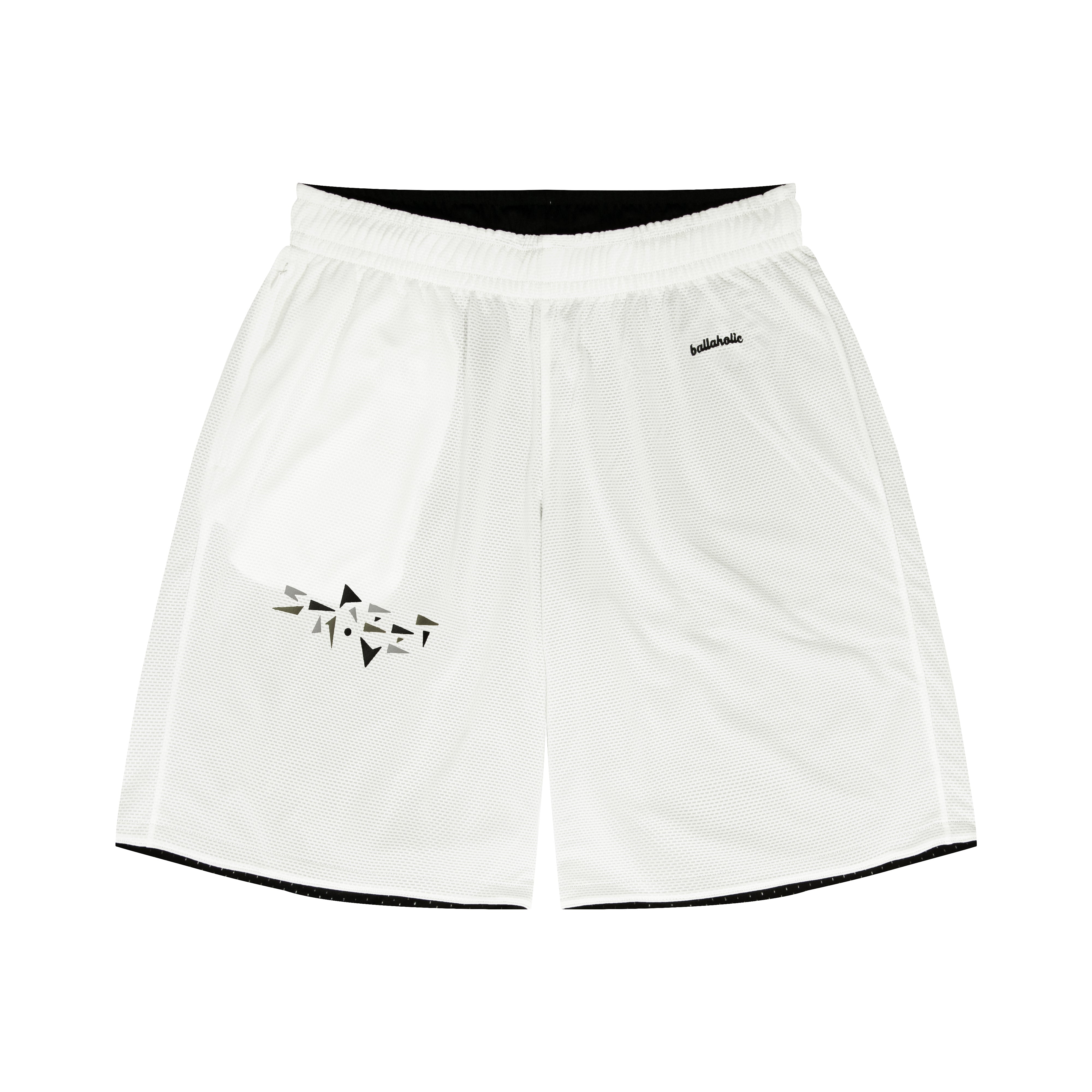 ballaholic-college-logo-streetmove-mesh-zip-shorts-schwarz image 2