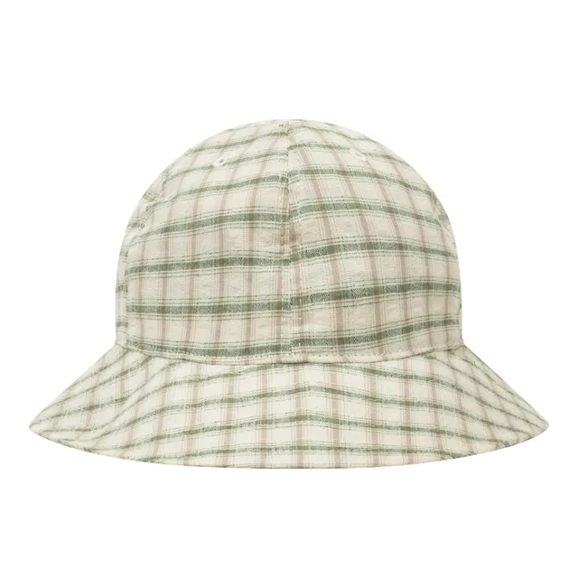 ballaholic-seersucker-6p-hat-cap-green-baumwolle-leinen image 1
