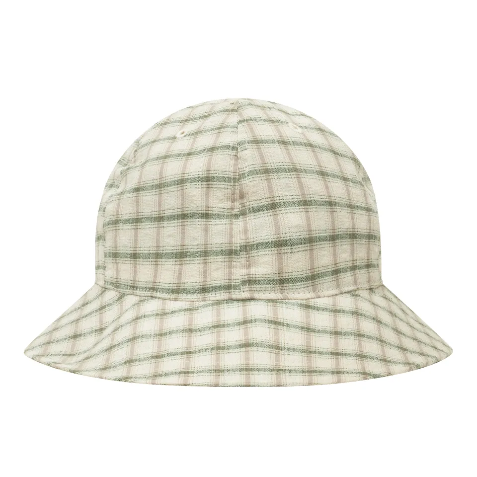 ballaholic-seersucker-6p-hat-cap-green-baumwolle-leinen image 1