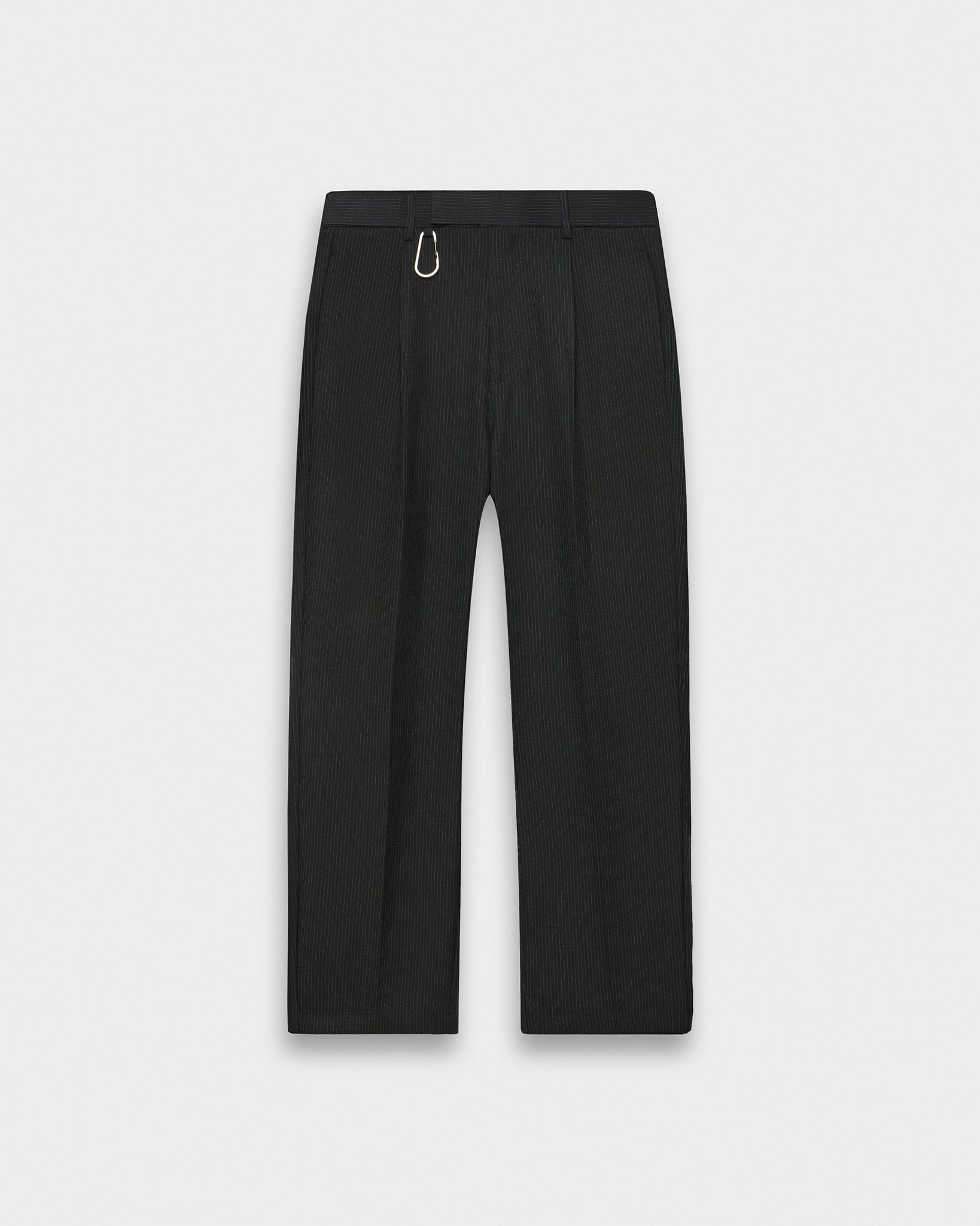 eightyfive-pinstriped-regular-tailored-pants-hose-schwarz image 1