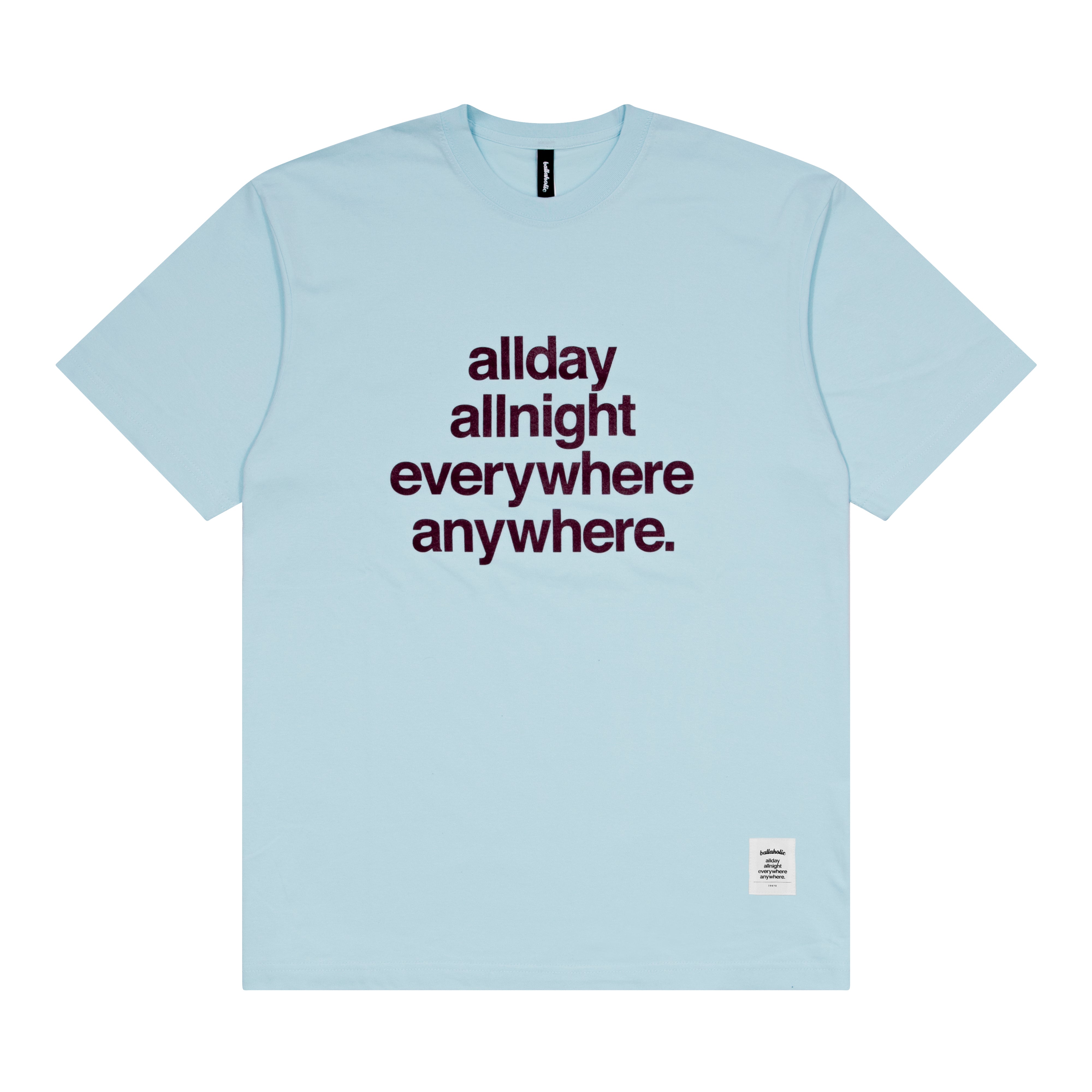 ballaholic-concept-tee-t-shirt-hellblau-dunkelrot image 1