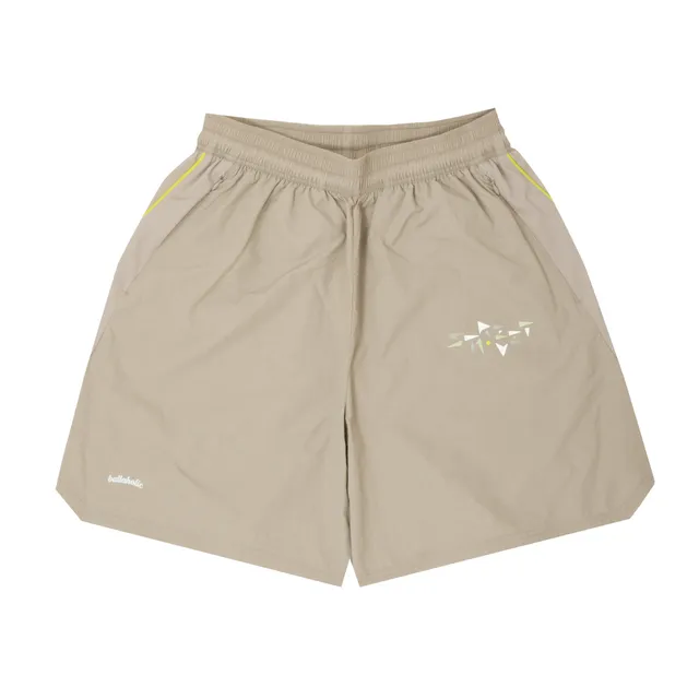 ballaholic-streetmove-nylon-zip-shorts-taupe image 1