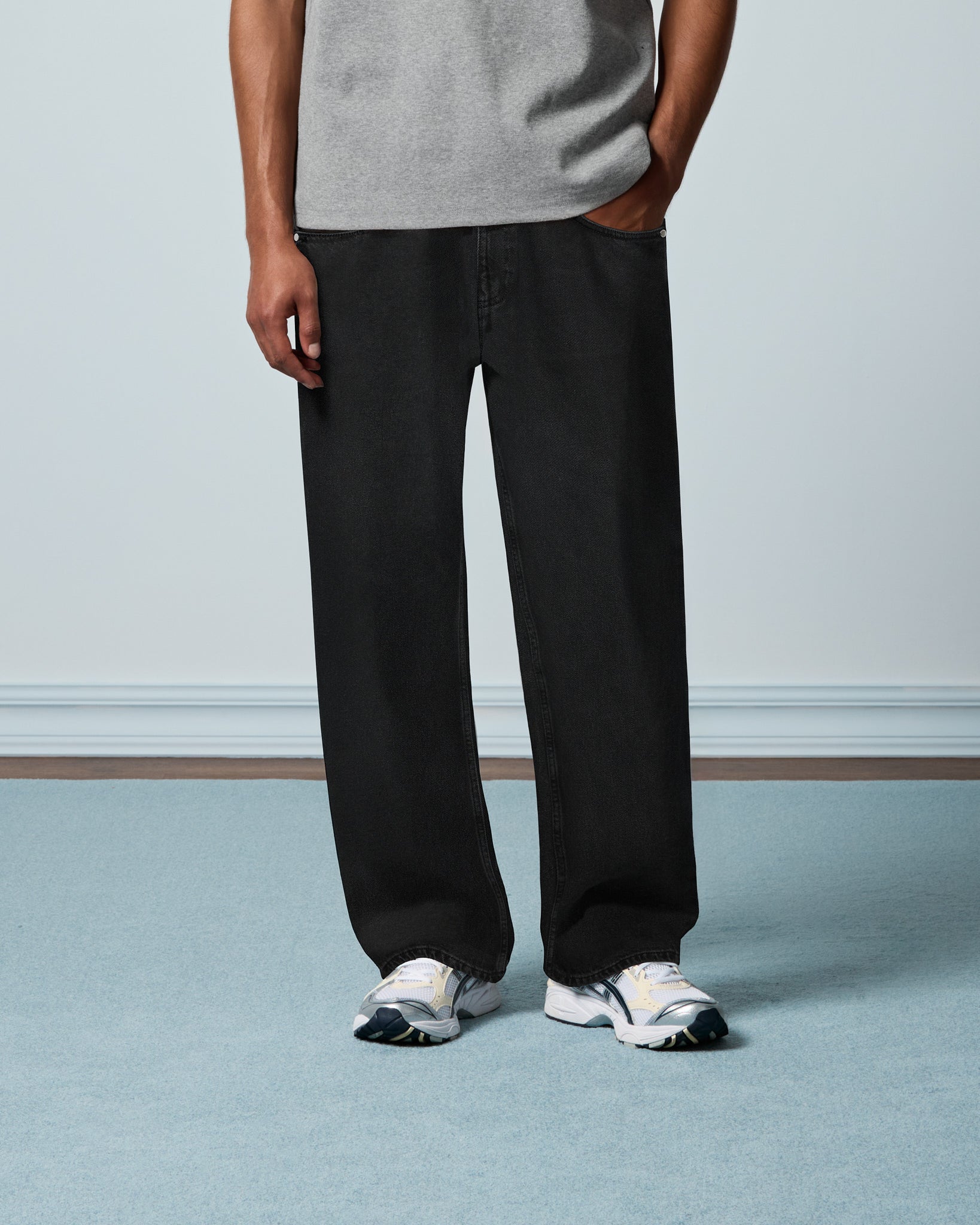eightyfive-bottoms-relaxed-denim-jeans-black-washed-100-baumwolle image 3