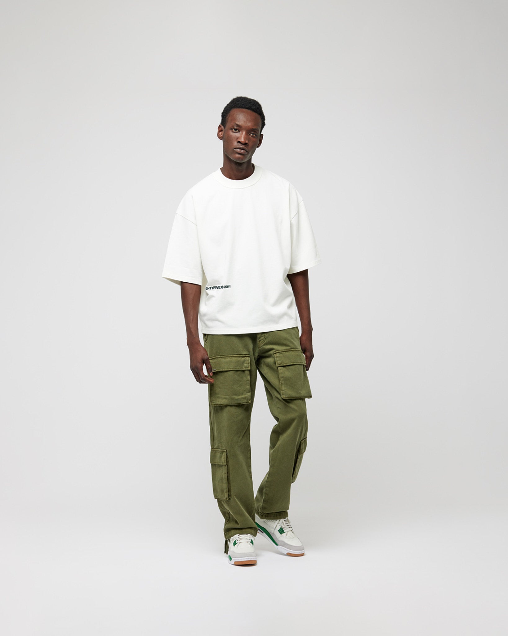 eightyfive-front-pockets-baggy-cargo-pants-cargohose-olive image 5