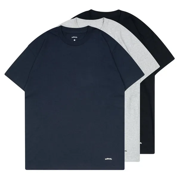 ballaholic-3-pieces-crew-tee-t-shirt-schwarz-3er-pack image 1