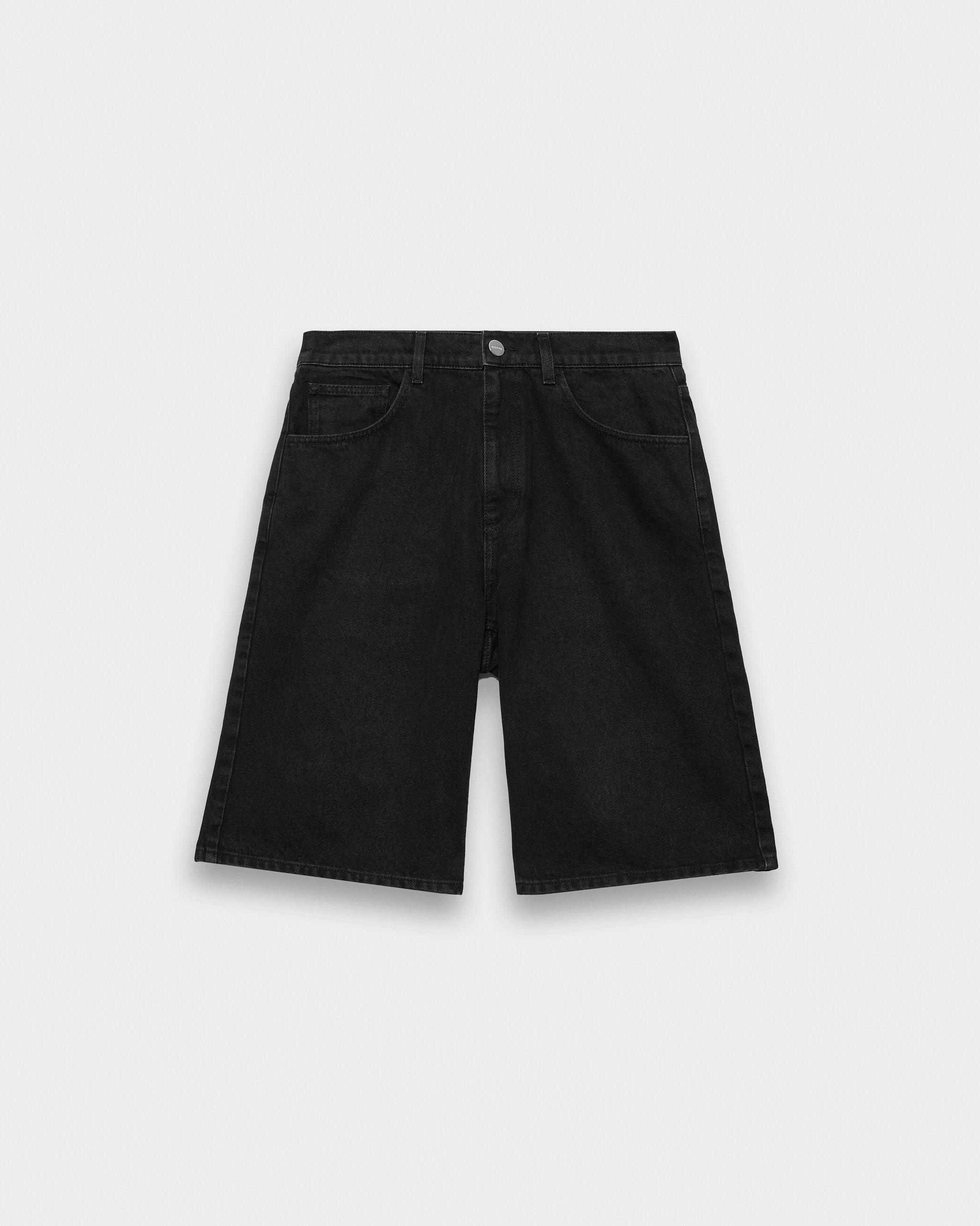 eightyfive-bottoms-distressed-baggy-jorts-shorts-black-washed image 1