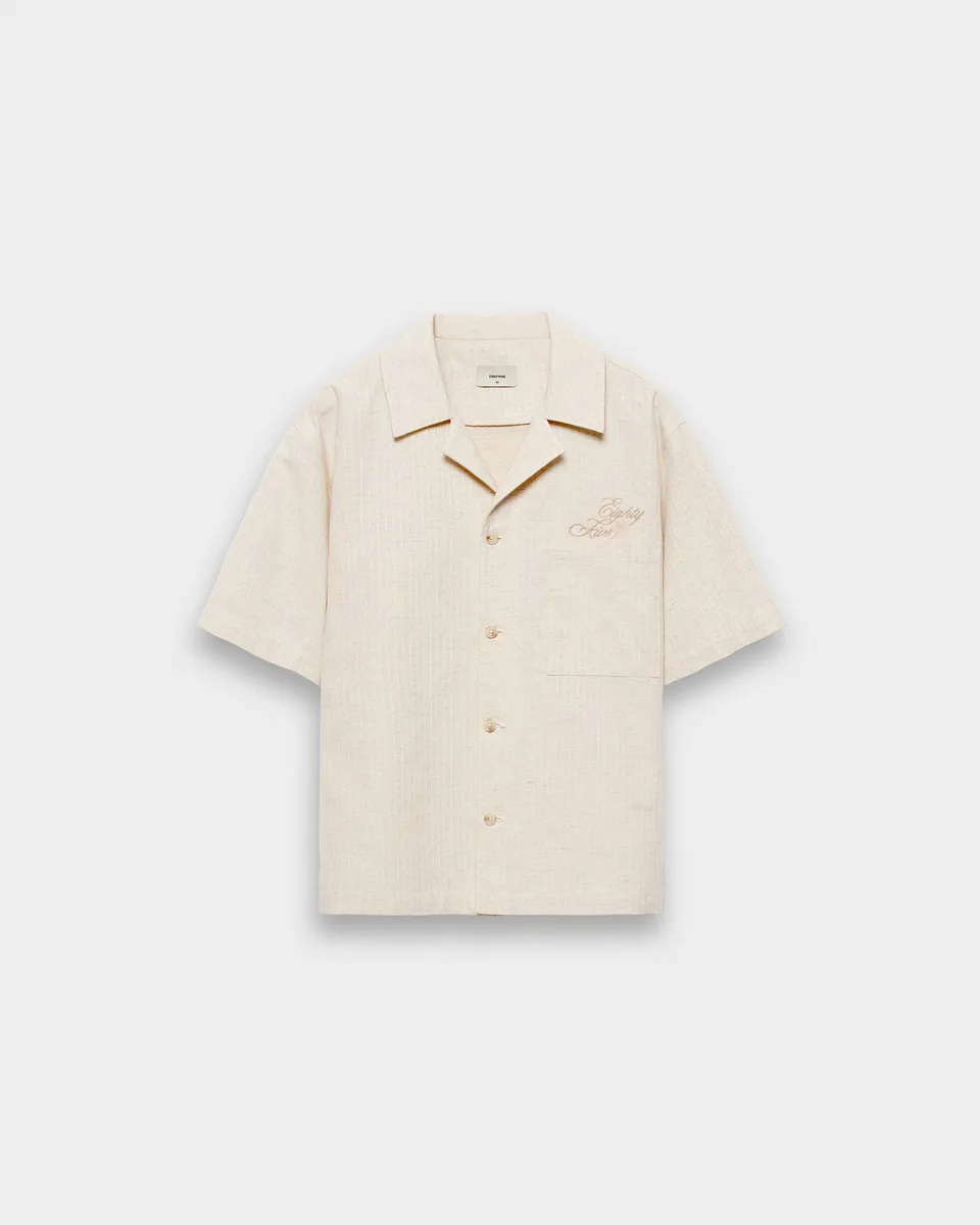 eightyfive-structured-shirt-hemd-ecru-bowling-kragen image 1