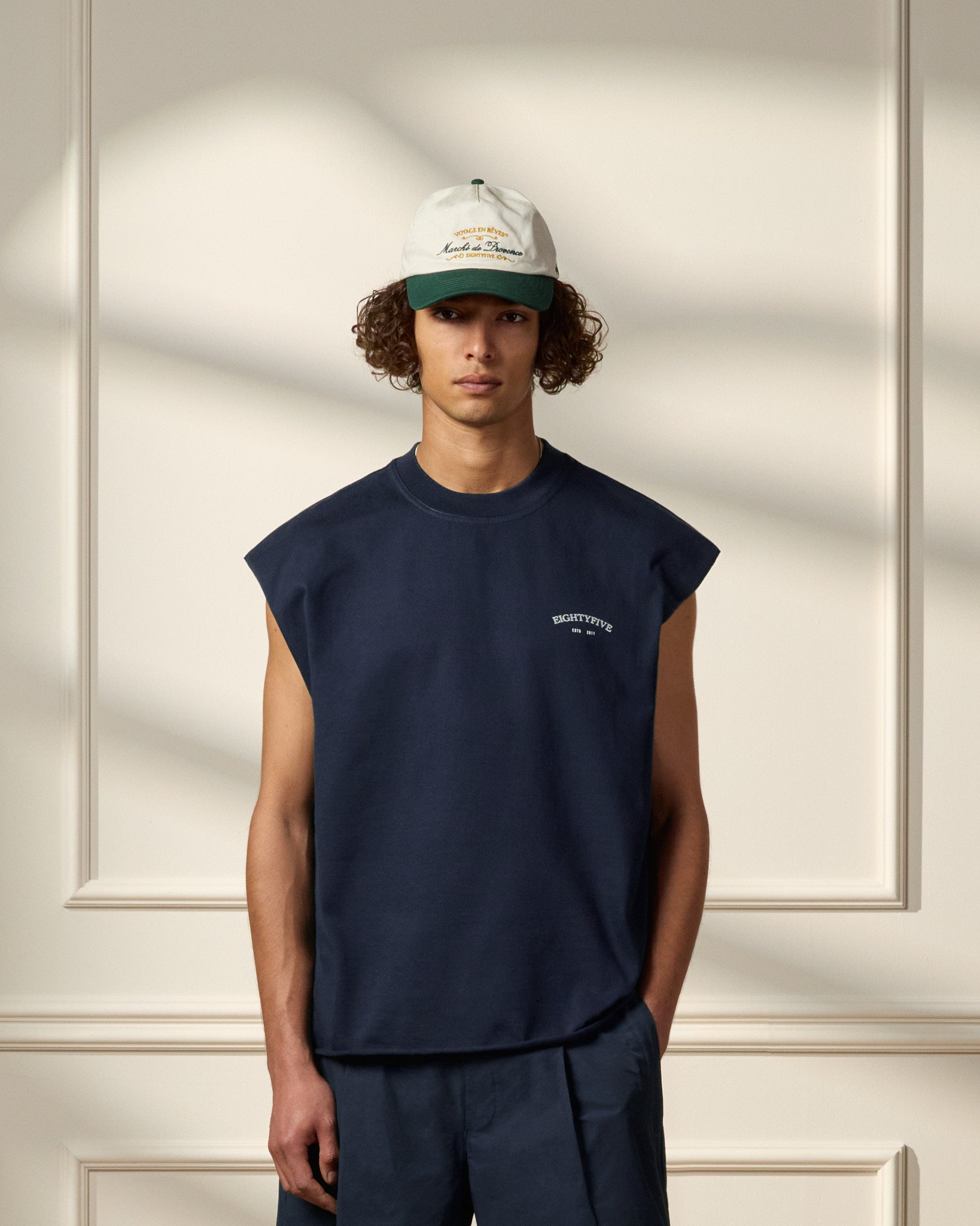 eightyfive-tops-loose-tanktop-navy-oversized-baumwolle image 3