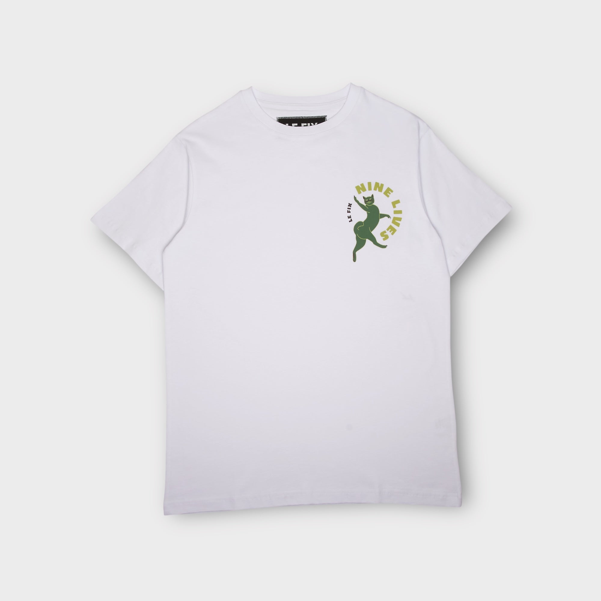 le-fix-nine-lives-t-shirt-wei-katzen-print-baumwolle image 1