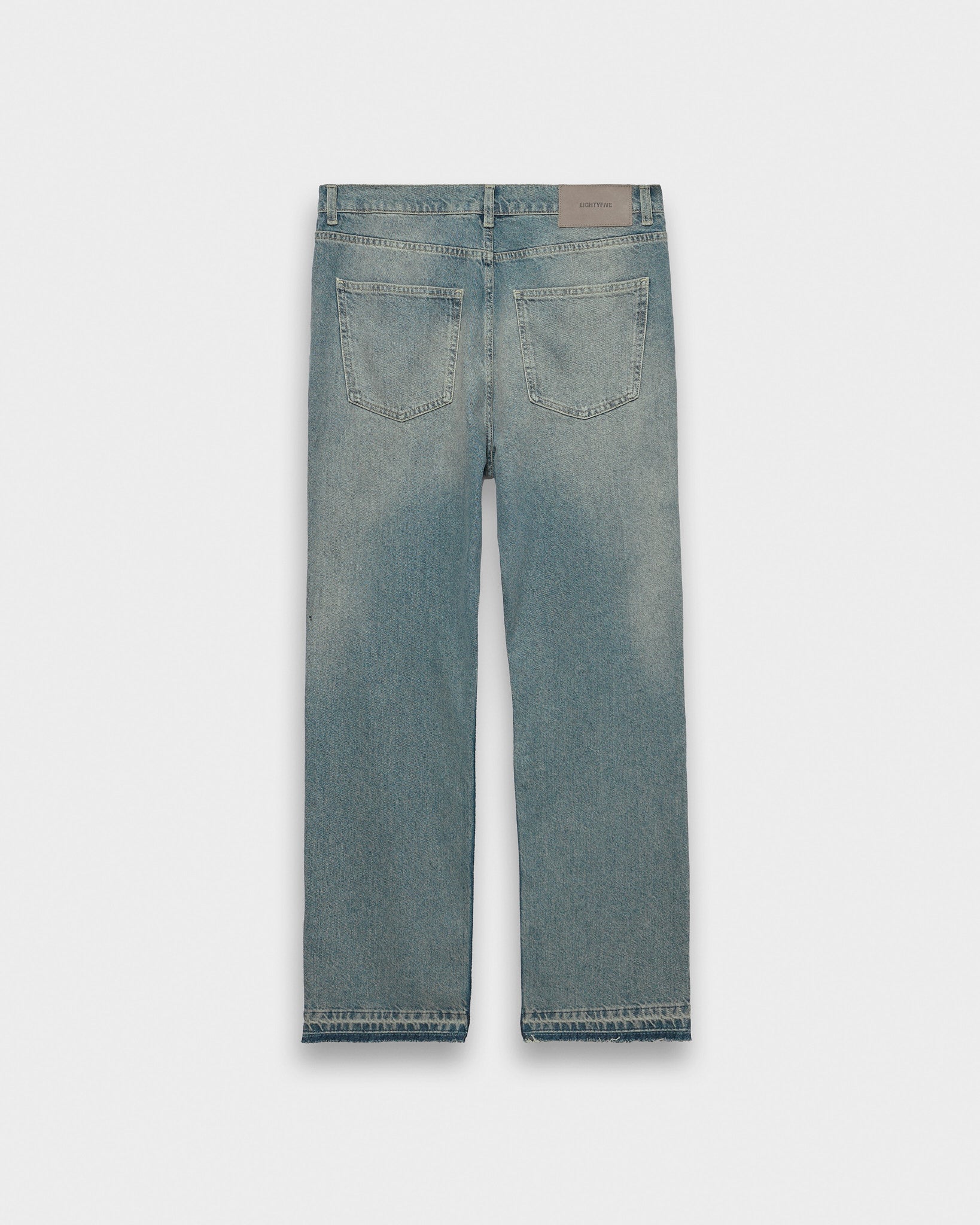 eightyfive-open-hem-straight-denim-jeans-azure-blue image 2