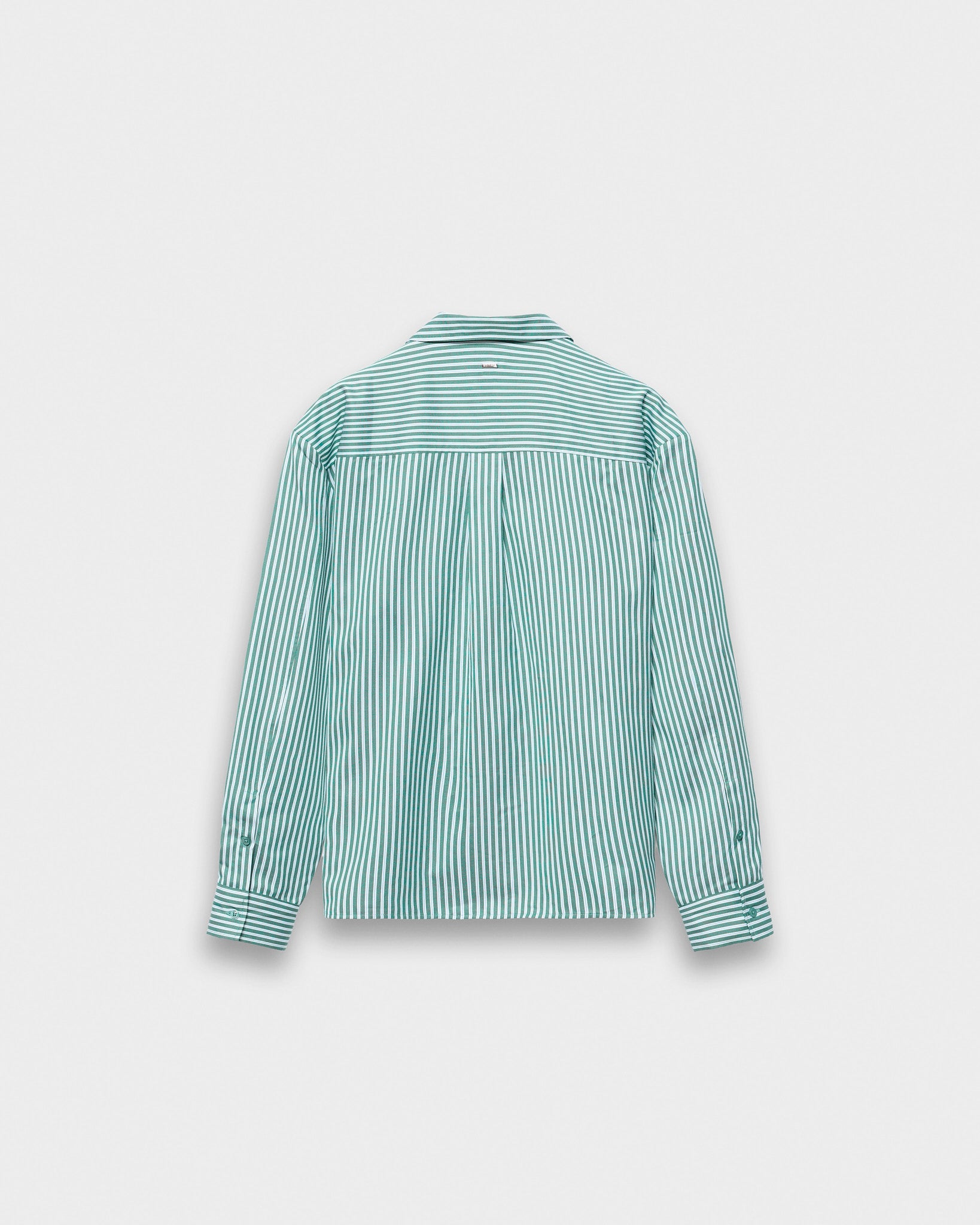 eightyfive-striped-shirt-resort-collar-hemd-green-striped image 2