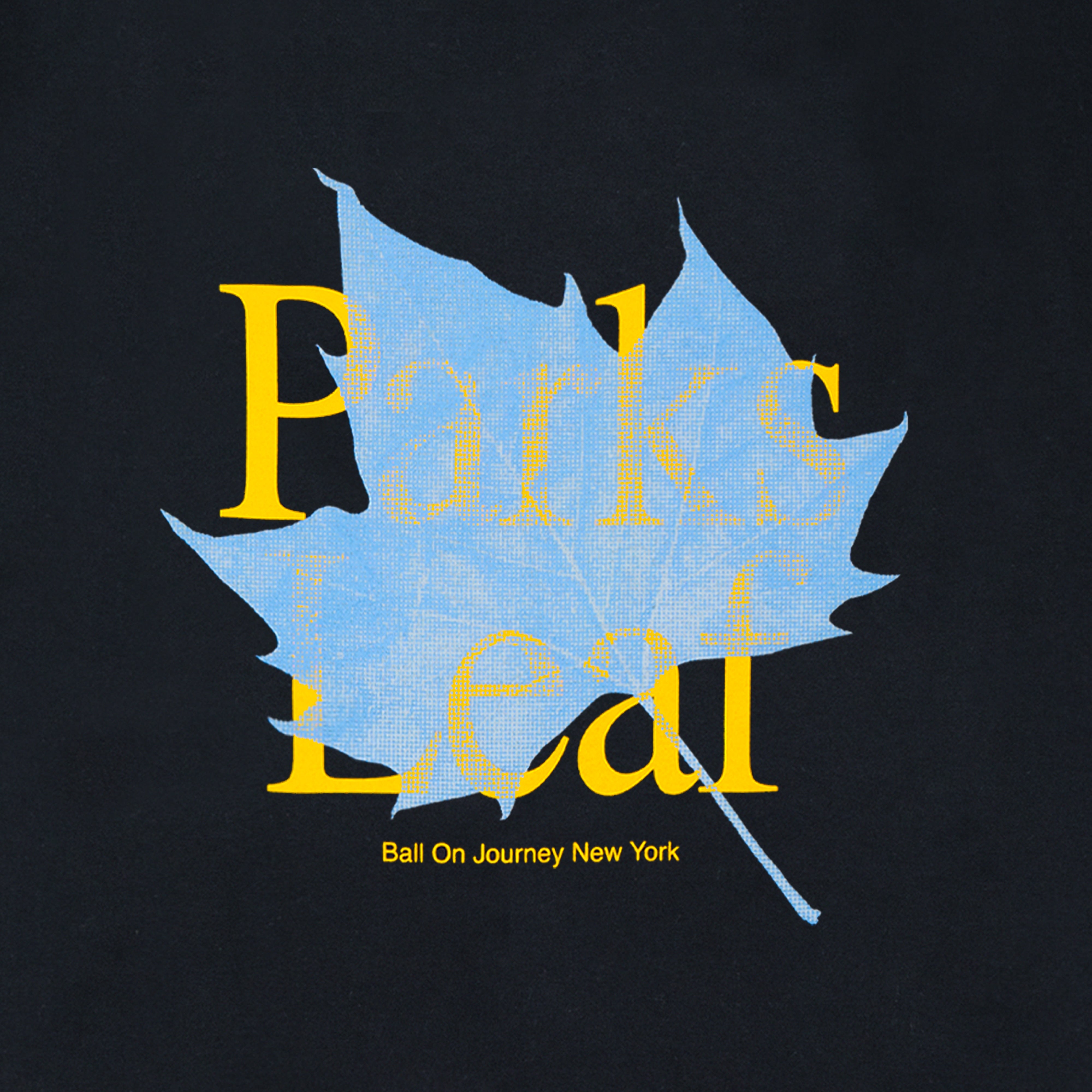 ballaholic-parks-leaf-tee-t-shirt-dunkelblau-print image 3