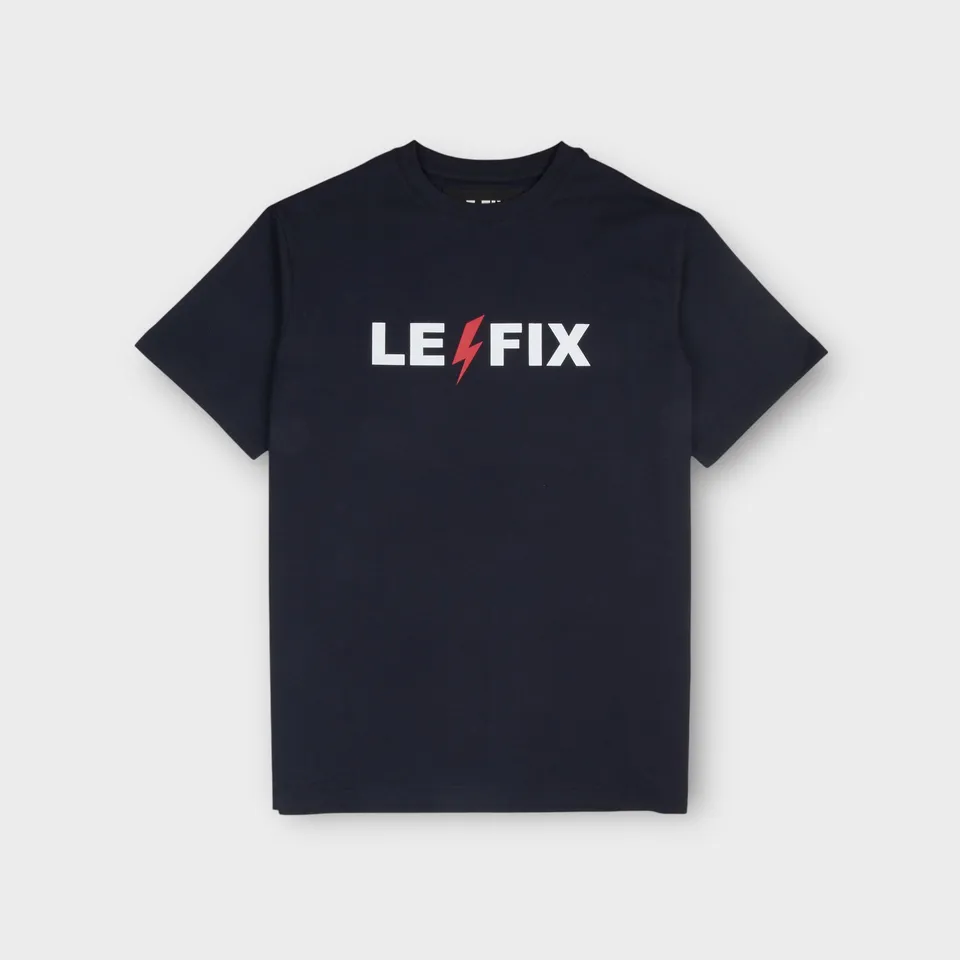 le-fix-lightning-26-t-shirt-navy-baumwolle image 1