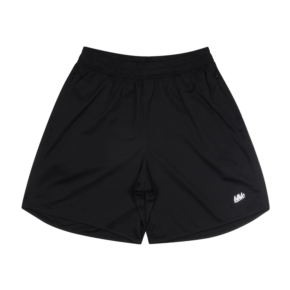 ballaholic-shorts-basic-zip-shorts-schwarz-wei image 1