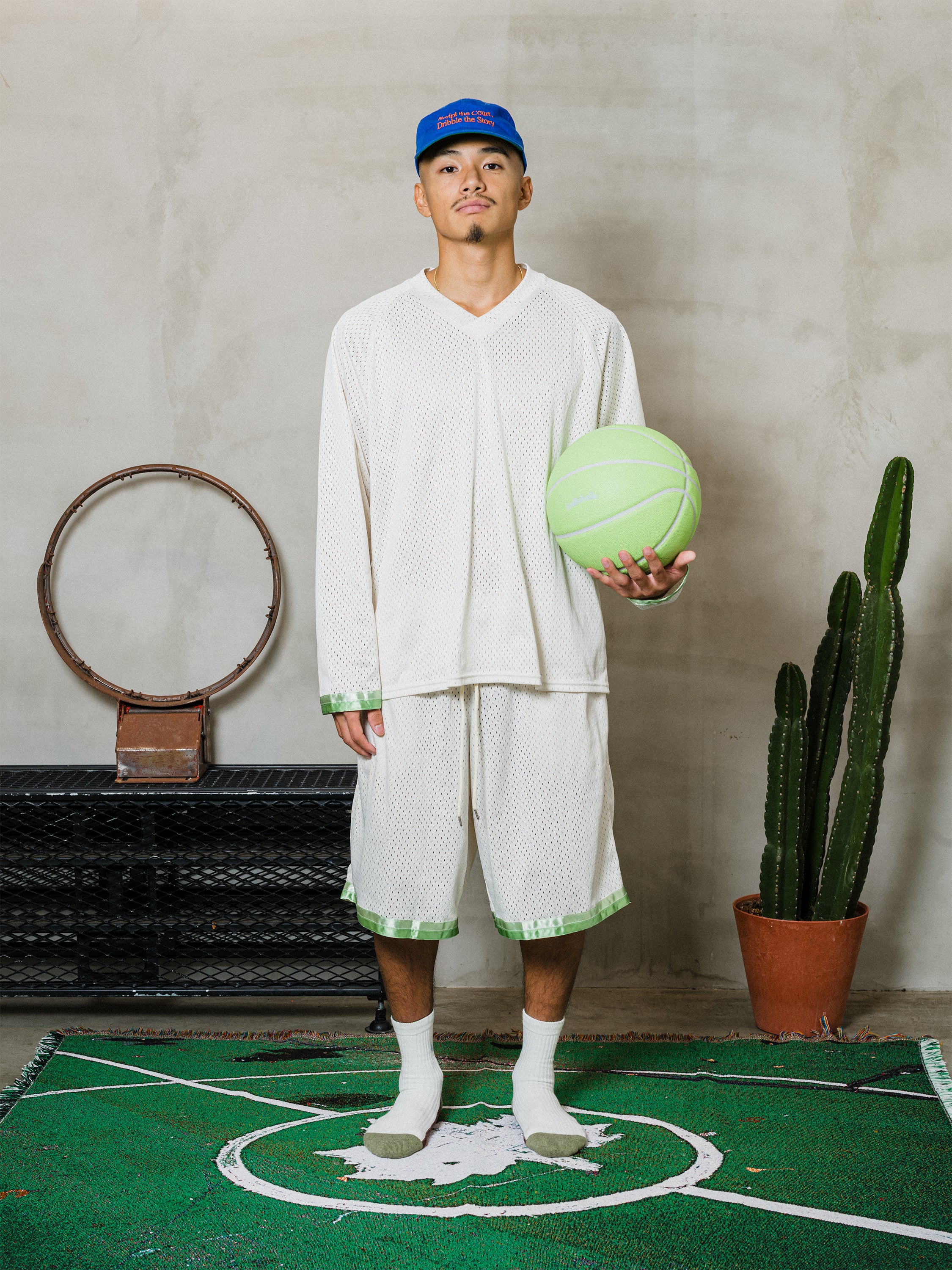 ballaholic-tape-v-neck-mesh-long-tee-longsleeve-grau image 3