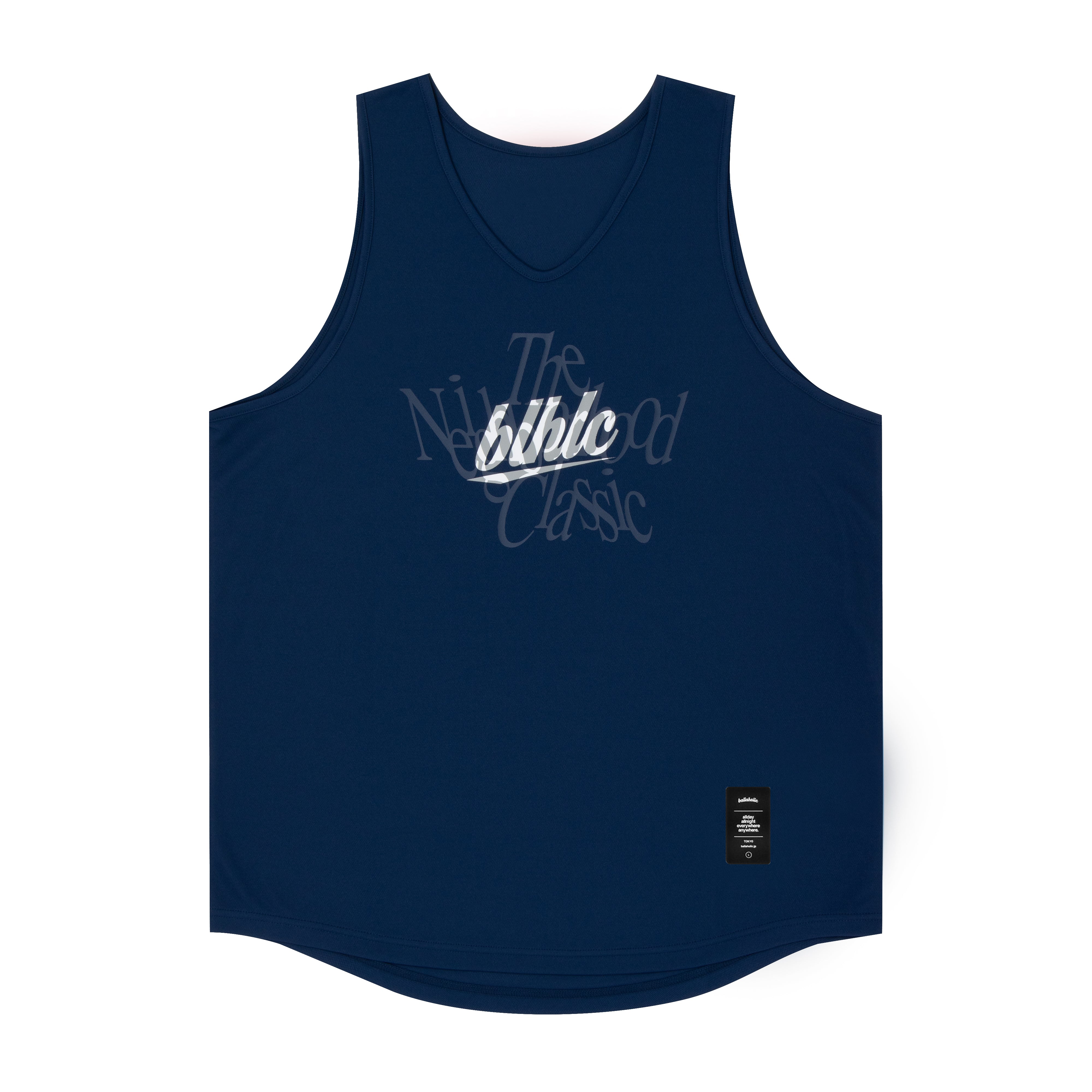 ballaholic-neighborhood-classic-tank-top-navy-grau-wei image 1