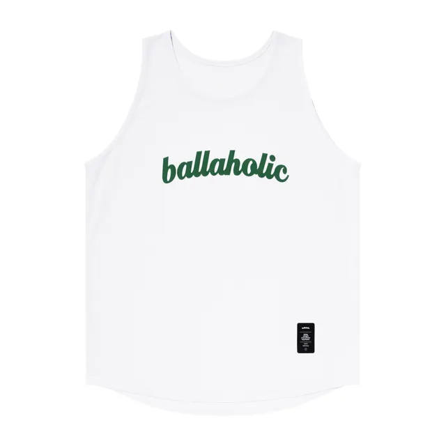 ballaholic-logo-tank-top-tank-weiss-dunkelgr-n-mit-print-custom image 1