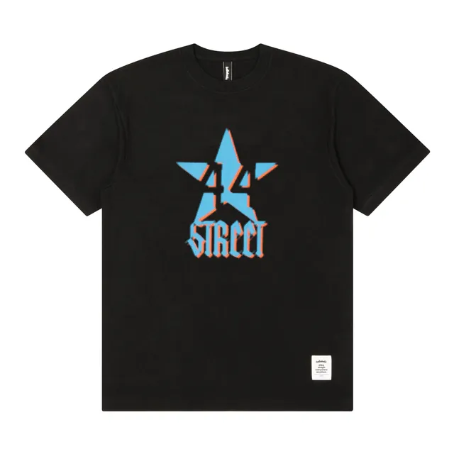 ballaholic-cotton-tees-44street-tee-t-shirt-black-grafikprint image 1