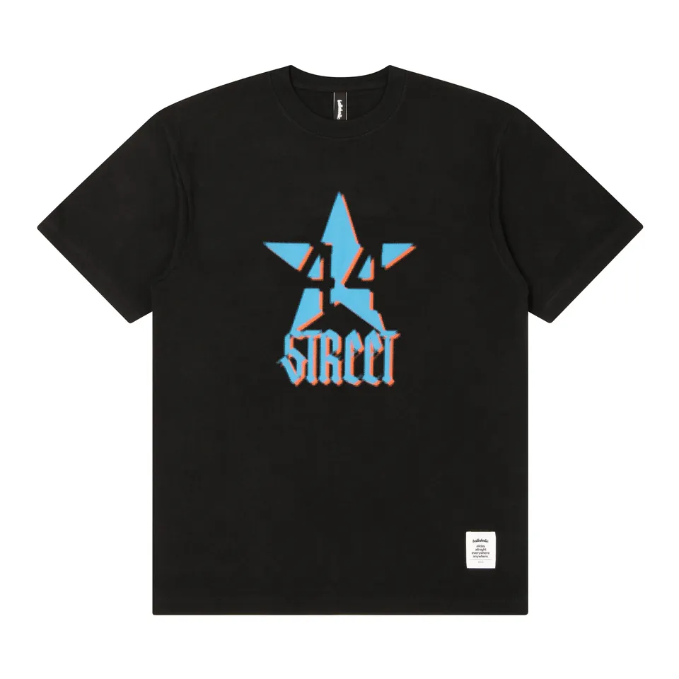 ballaholic-cotton-tees-44street-tee-t-shirt-black-grafikprint image 1
