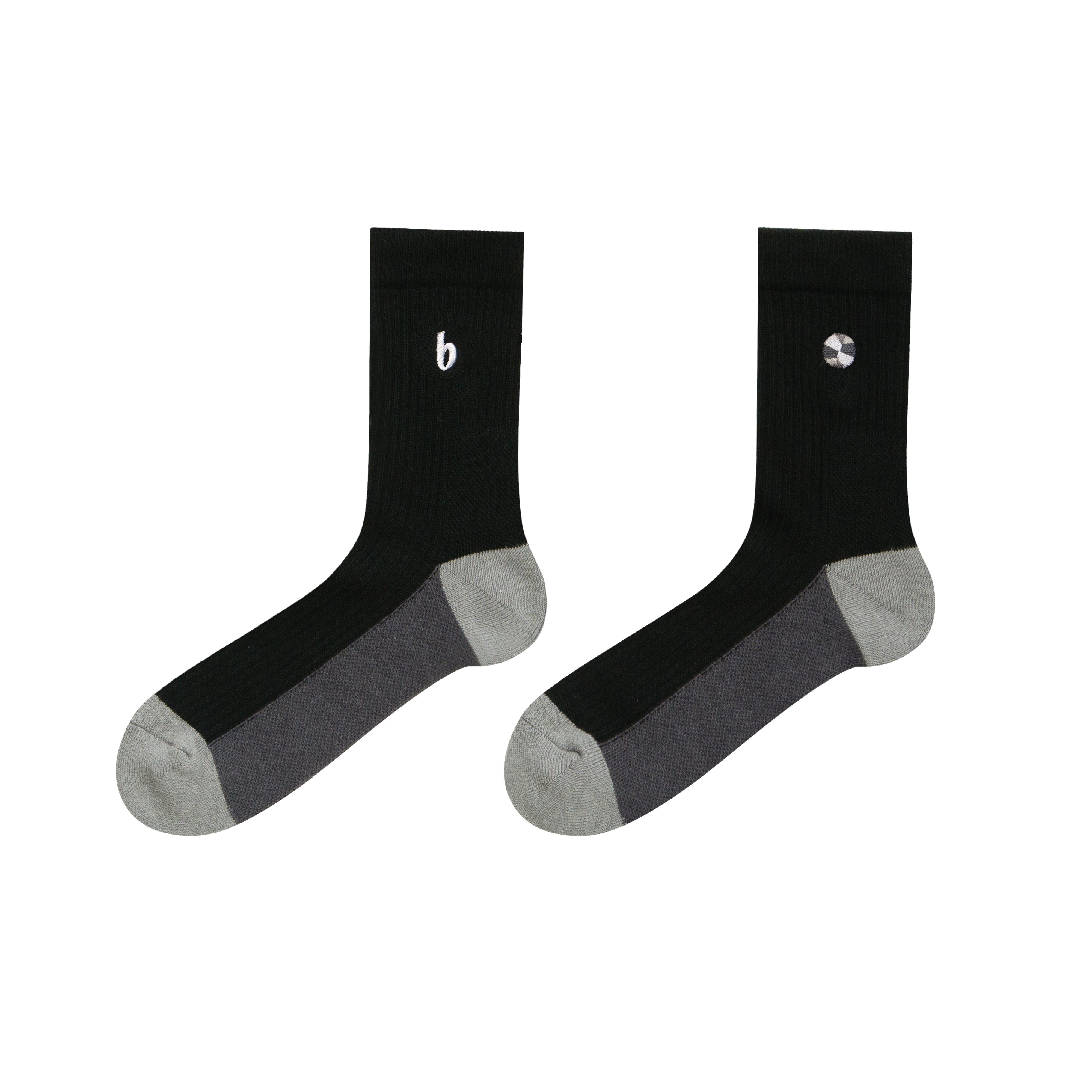 ballaholic-b-ball-mid-crew-socken-black-halbhoch image 1