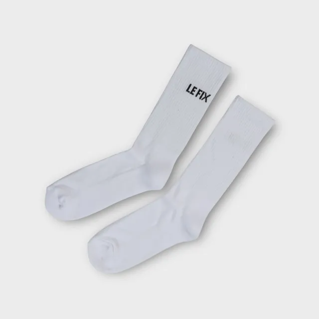 le-fix-tennissocken-wei-socken-logo-rippstrick image 1