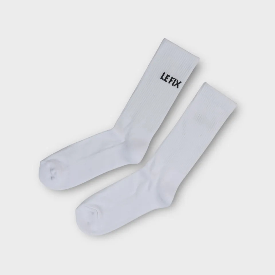 le-fix-tennissocken-wei-socken-logo-rippstrick image 1