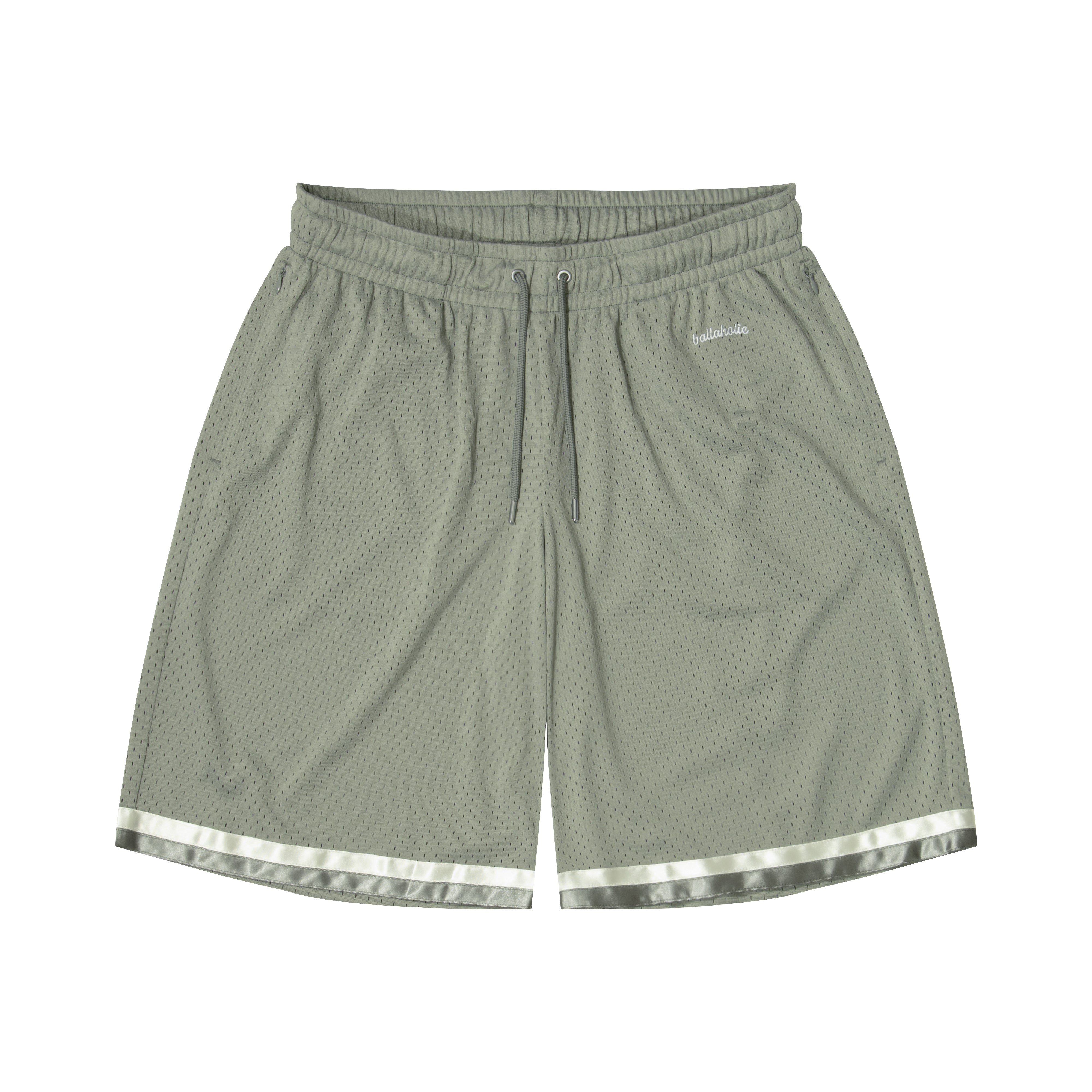 ballaholic-tape-mesh-zip-shorts-shorts-grau-mit-zip image 1