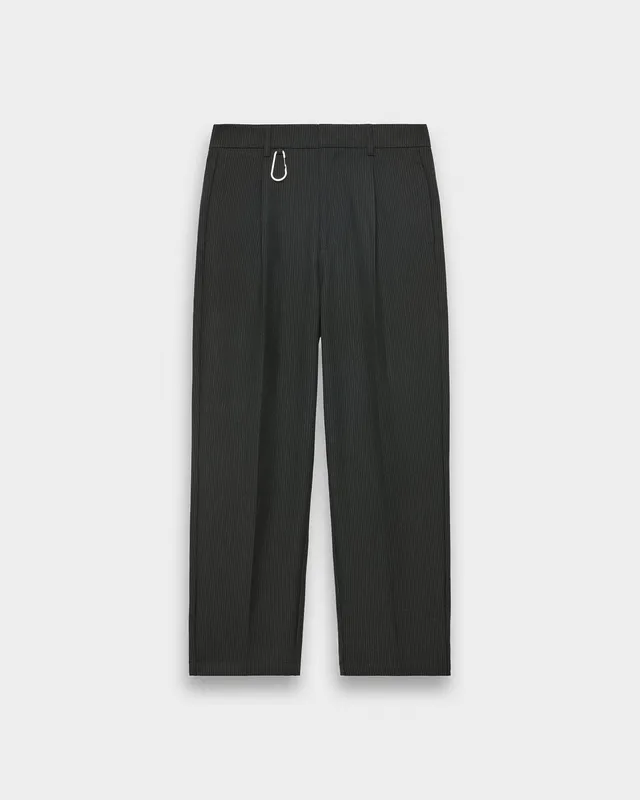 eightyfive-pinstripe-baggy-tailored-pants-hose-black-pinstripe image 1
