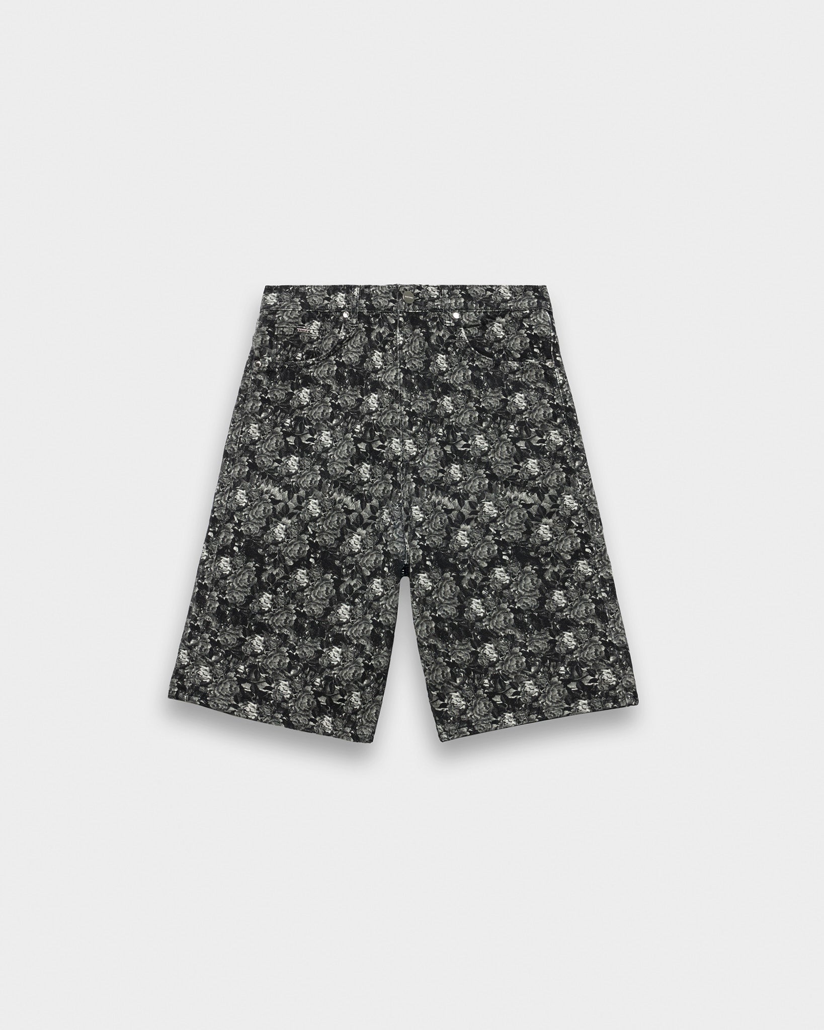 eightyfive-flower-jorts-shorts-black-baggy-blumenprint image 1
