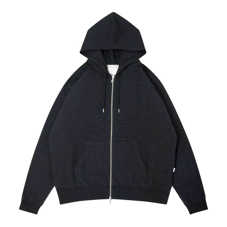 ballaholic-small-logo-sweat-full-zip-hoodie-navy image 1