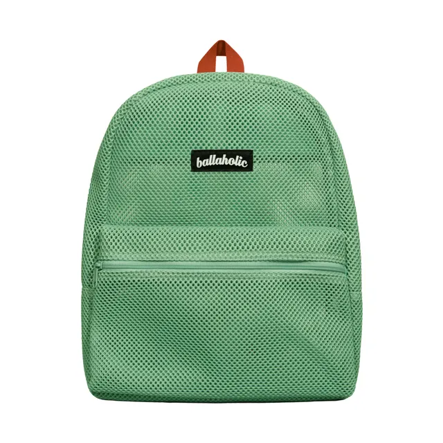 ballaholic-logo-mesh-backpack-rucksack-aqua-green image 1