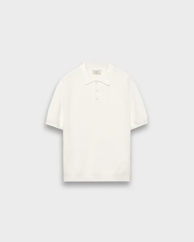 eightyfive-tops-knit-poloshirt-off-white image 1