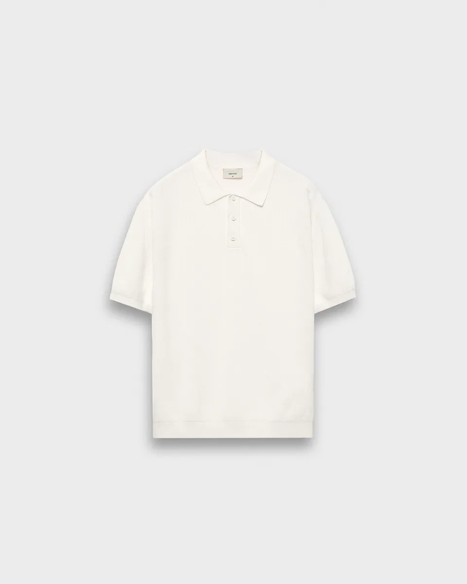 eightyfive-tops-knit-poloshirt-off-white image 1