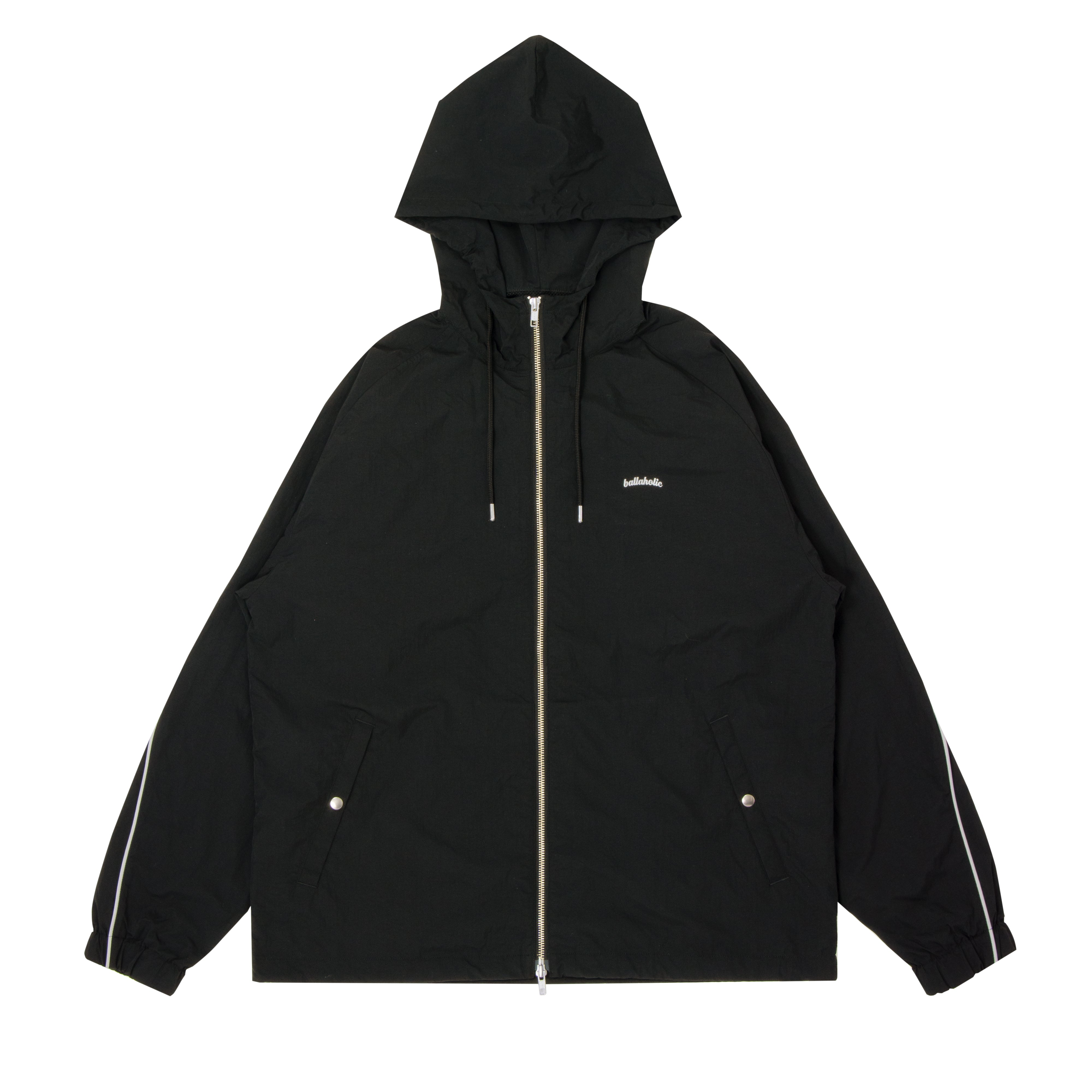 ballaholic-streetmove-nylon-full-zip-jacke-schwarz-reflektor image 1