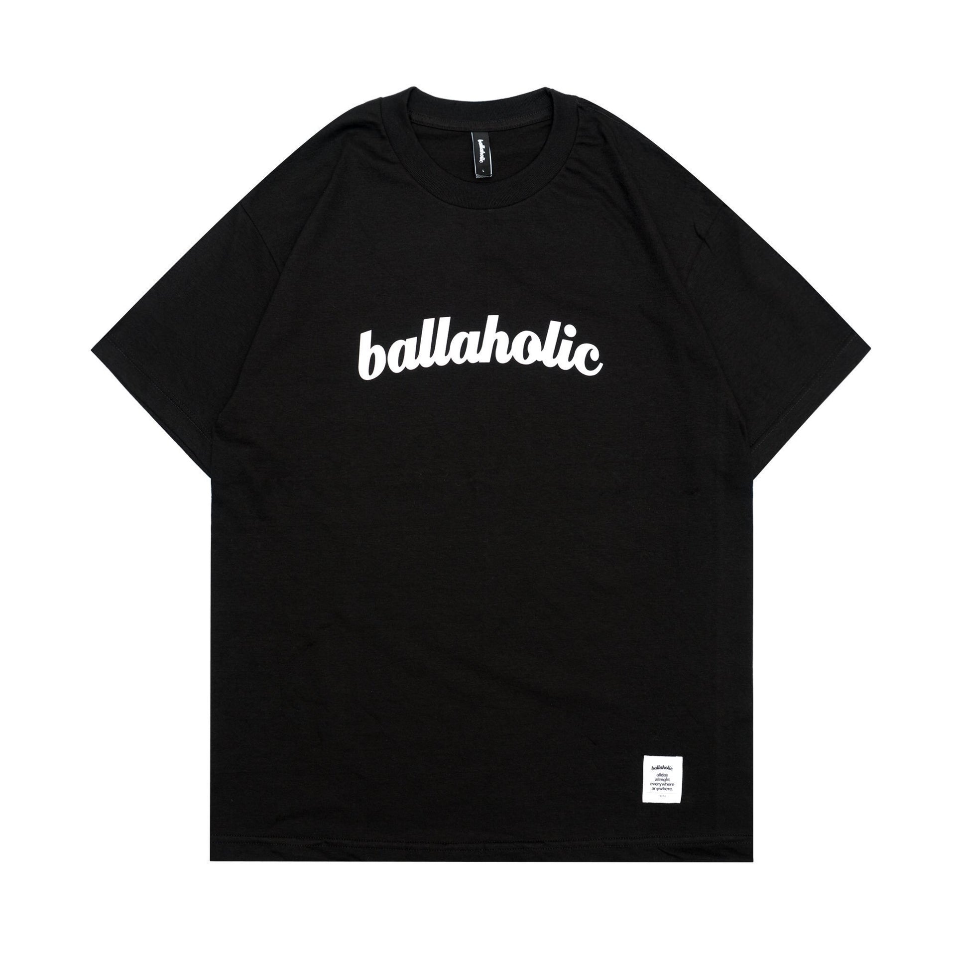 ballaholic-logo-tee-t-shirt-black image 1