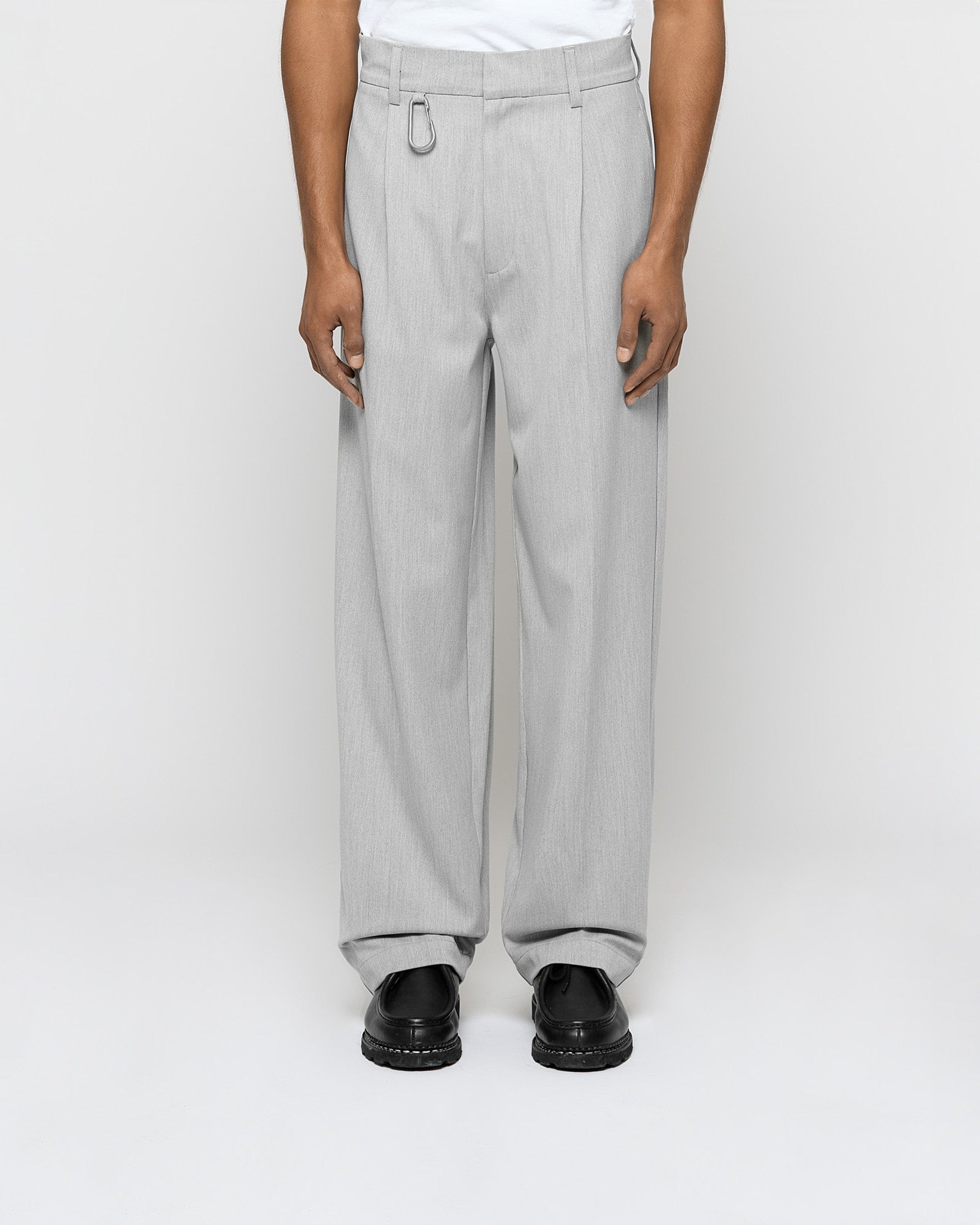 eightyfive-pleated-baggy-tailored-pants-hose-grey image 2