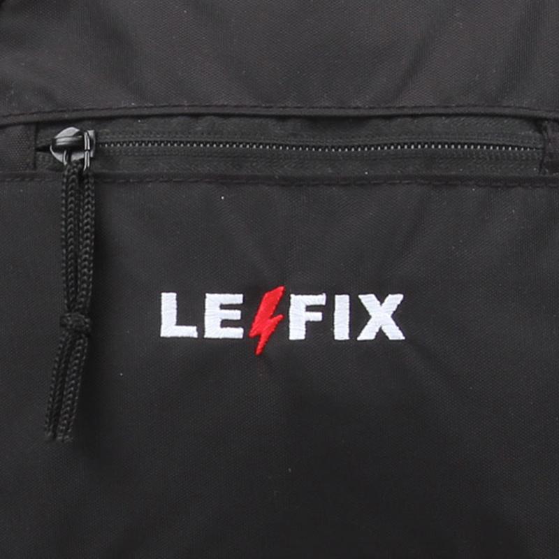 le-fix-schultertasche-schwarz-nylon-wasserabweisend image 4