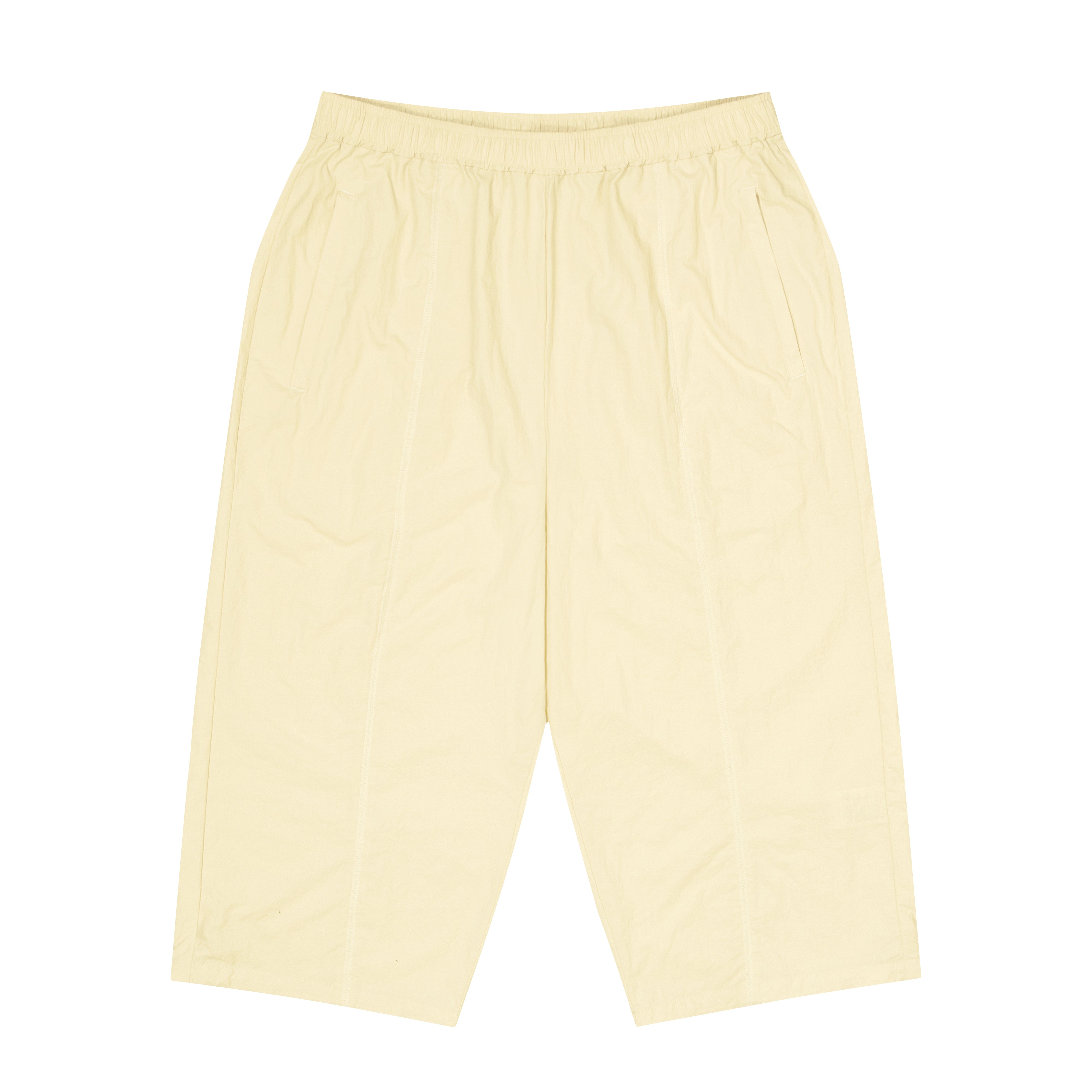 ballaholic-logo-nylon-cropped-pants-ivory-nylonhose image 1