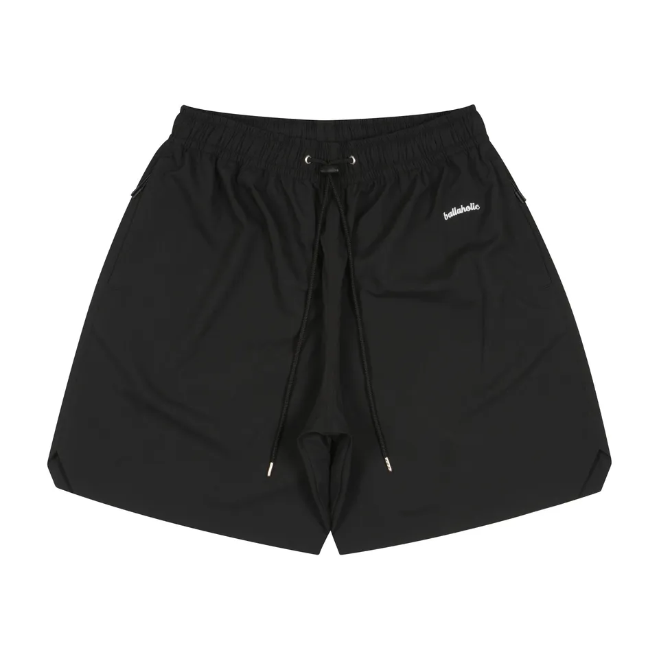 ballaholic-logo-anywhere-zip-shorts-basketballshorts-schwarz-zip image 1