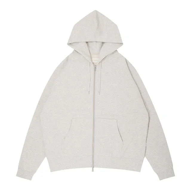 ballaholic-tops-small-logo-full-zip-hoodie-ash-grau image 1