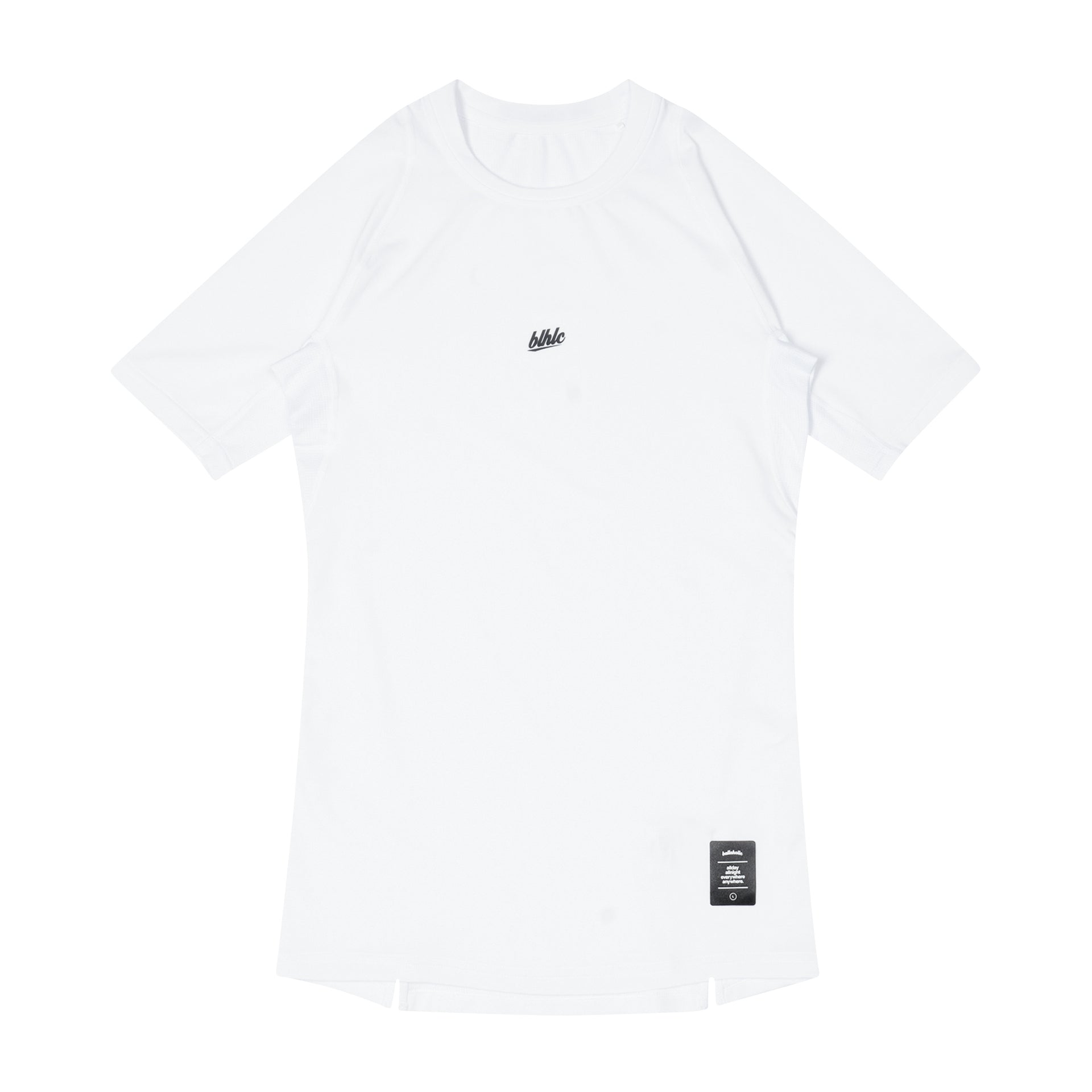 ballaholic-compression-short-sleeve-tops-kompressionsshirt-weiss-print image 1