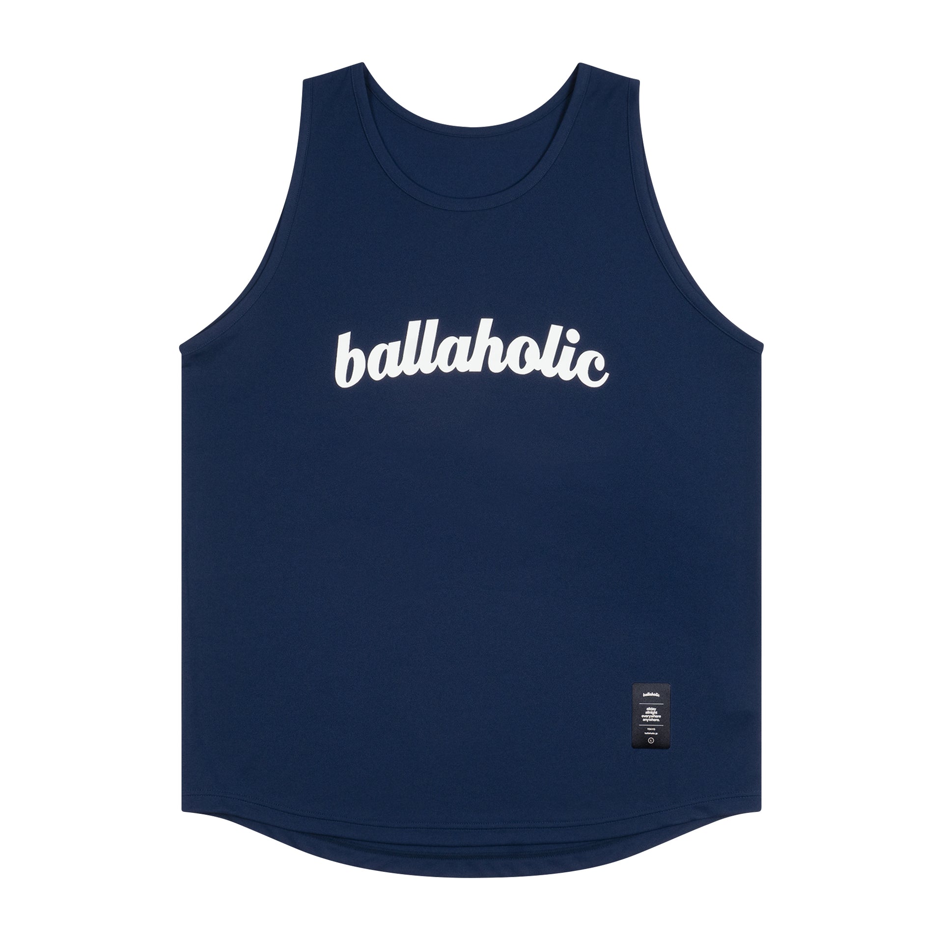 ballaholic-logo-tank-top-tr-gershirt-navy-white image 1