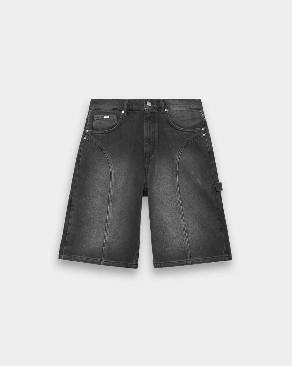 eightyfive-dividing-seams-baggy-shorts-schwarz-washed image 1