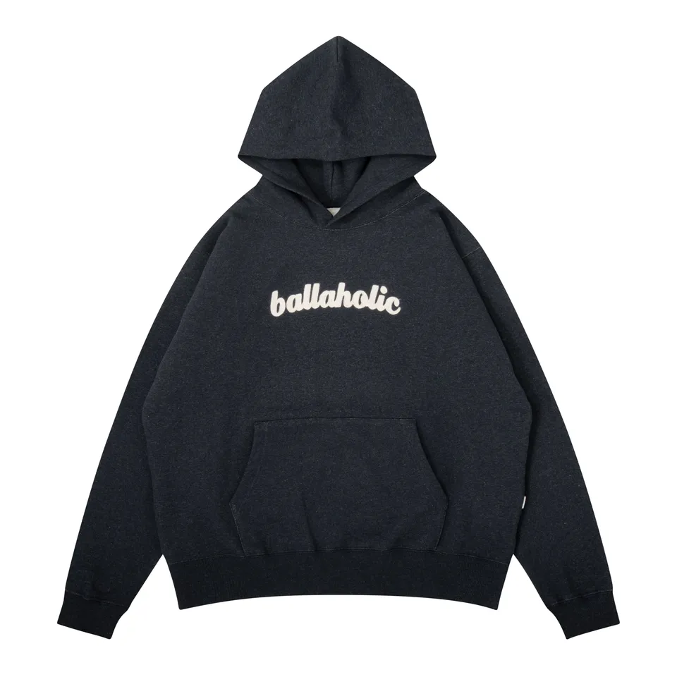 ballaholic-logo-sweat-hoodie-kapuzenpullover-dark-heather-navy image 1