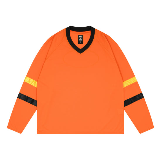 ballaholic-blhlc-oval-logo-v-neck-longsleeve-orange image 2